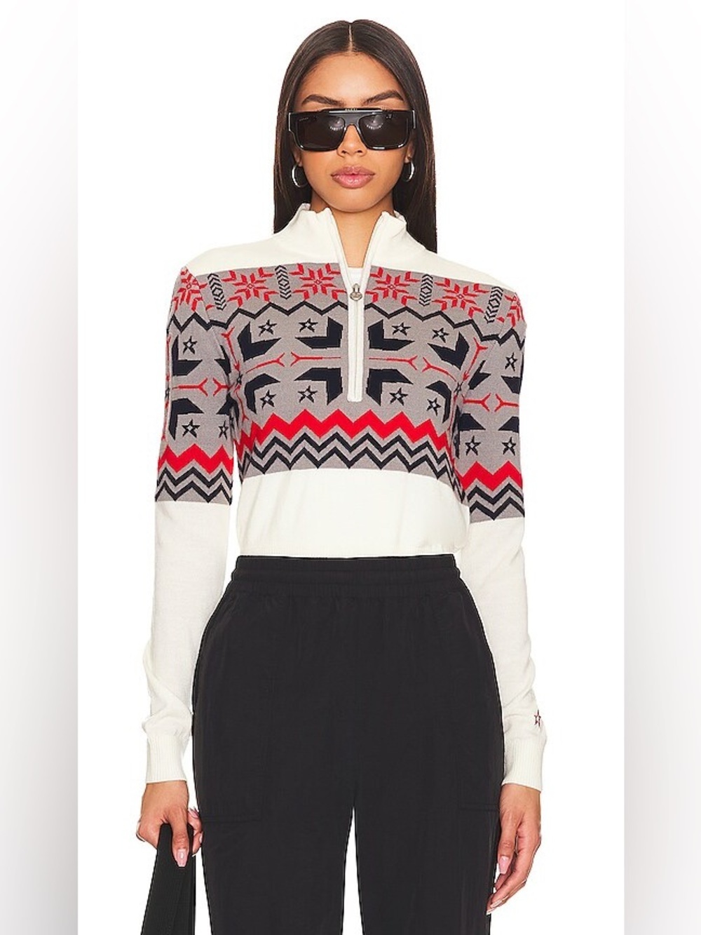 Perfect Moment Nordic Quarter Zip Sweater XS NWT Merino Wool Ski Pullover